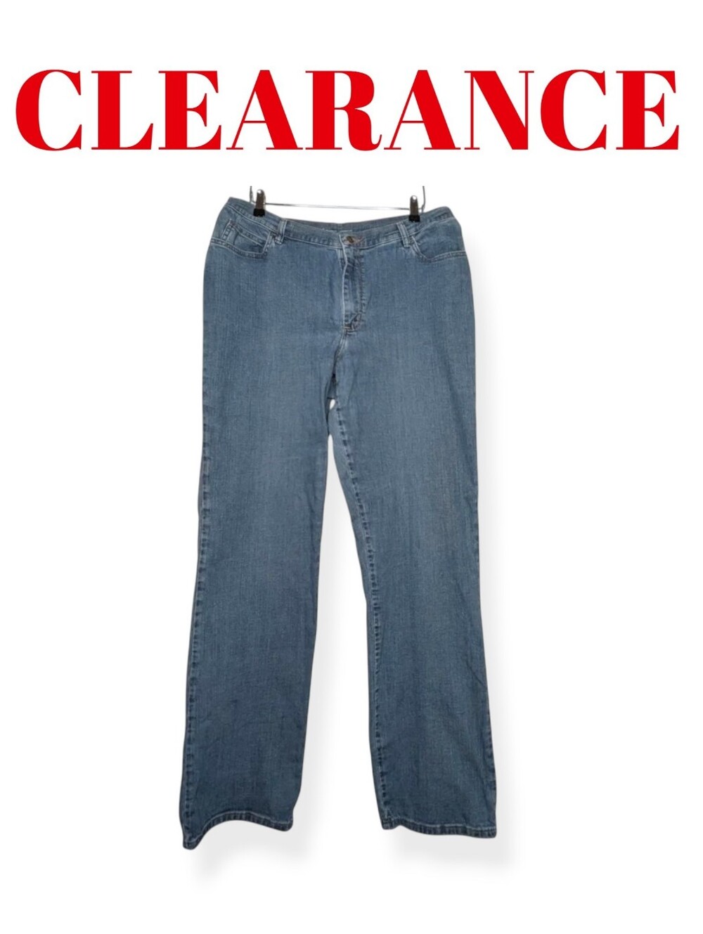 Lee Relaxed Fit Jeans Light Blue Straight Leg Mid Rise Womens Denim Size 16 Tall